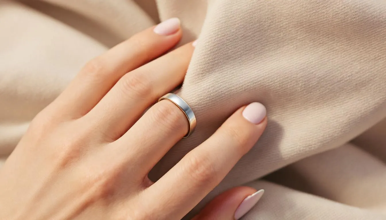 The image showcases a collection of elegant sterling silver rings, featuring a striking design that includes a twisted band and a shimmering rose quartz centerpiece. These rings are displayed on a hand, emphasizing their perfect fit and personal style, ideal for adding a touch of sophistication to any jewellery collection.