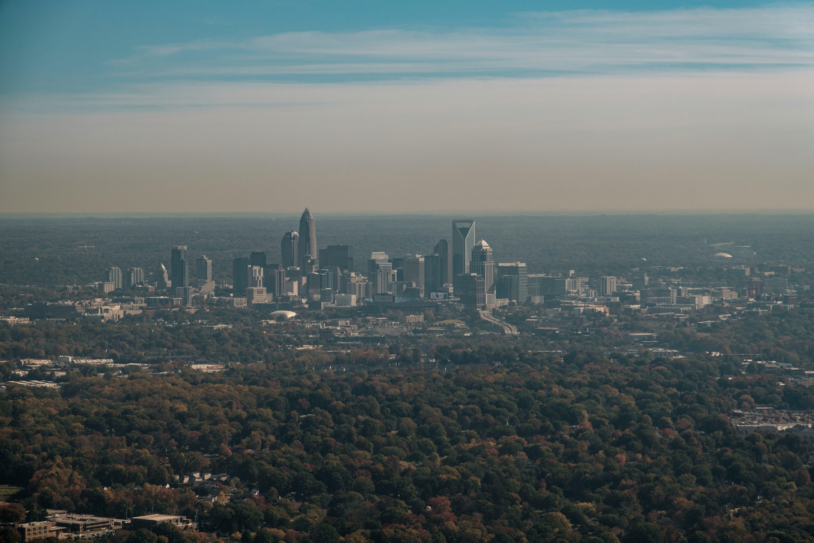 Skyline of Charlotte, North Carolina. 