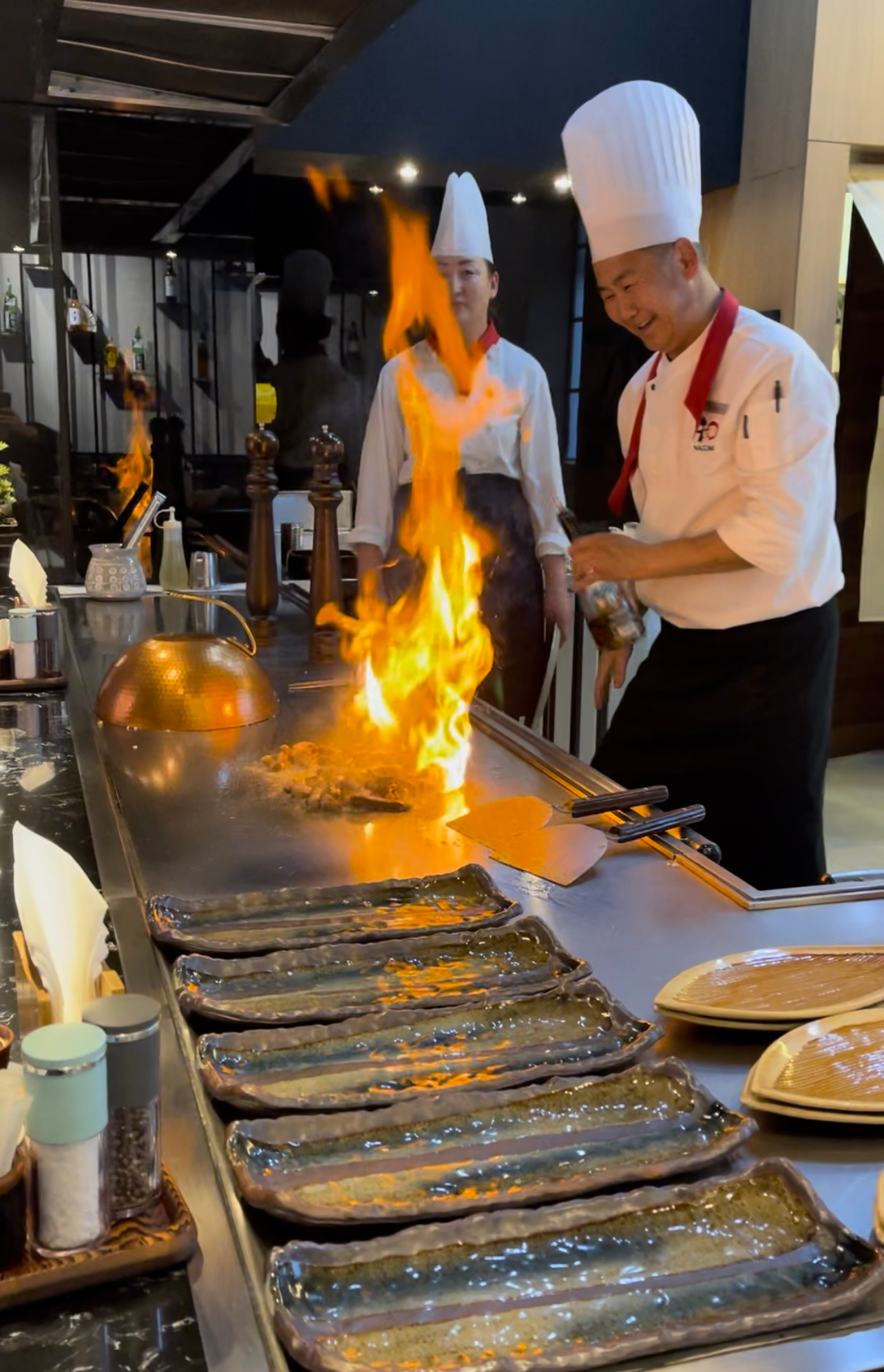 Nagomi Teppanyaki on top of Galleria is a hidden gem with the best Wagyu and prime Mongolian Steak