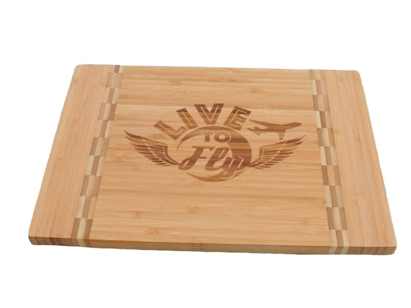 Aviation cutting board, custom engraved