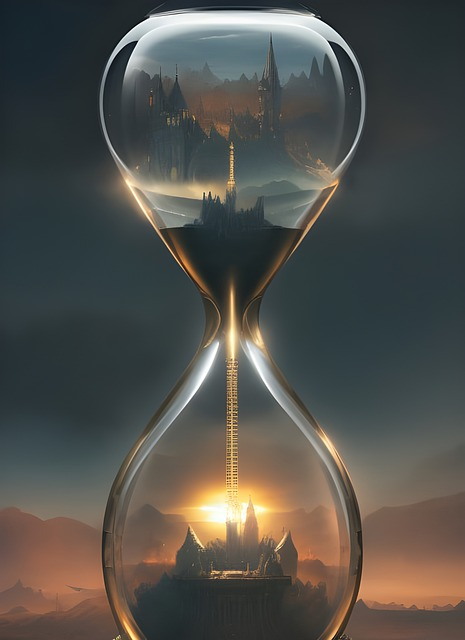 time, hourglass, stable diffusion