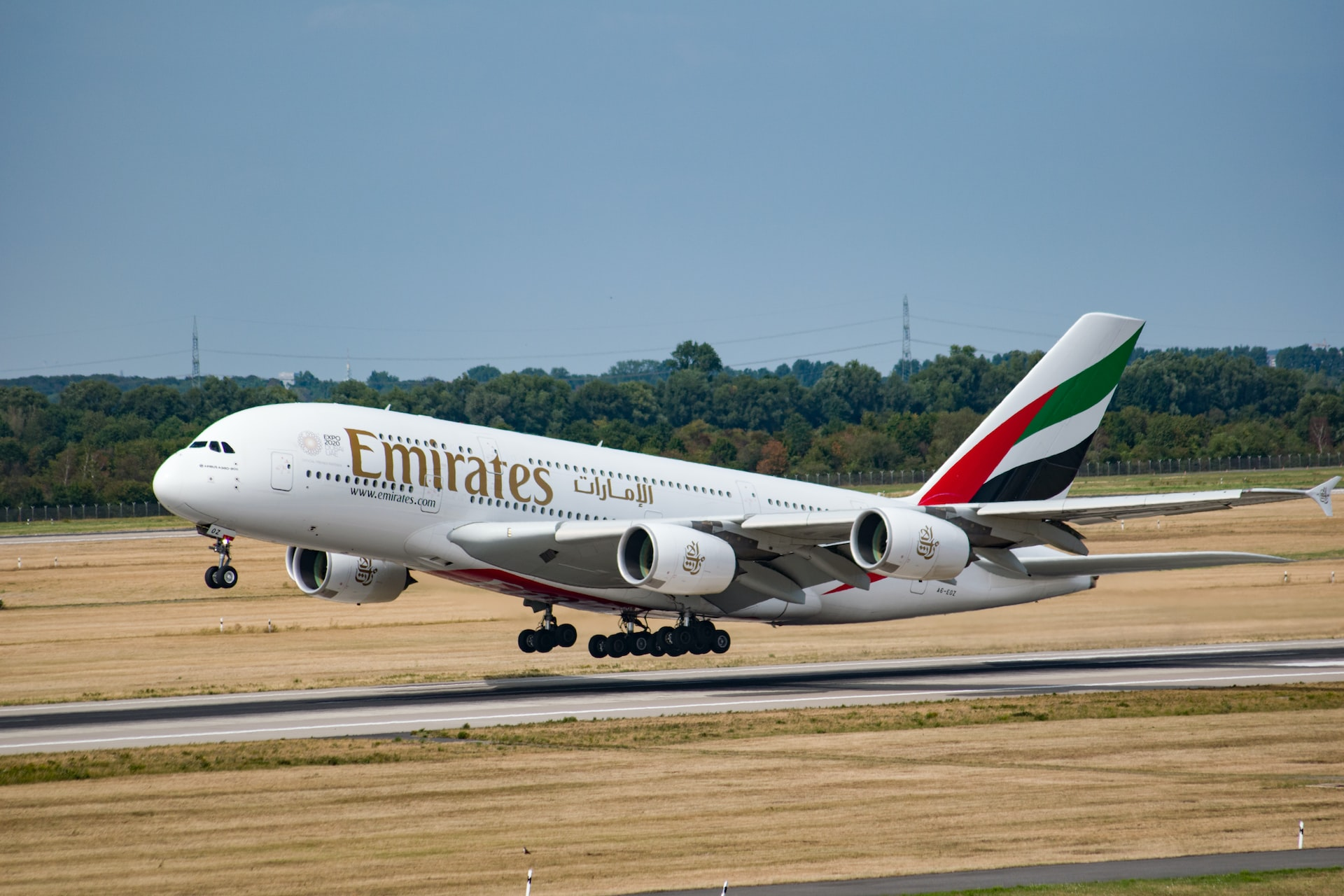 An Emirate's triple decker plane Airbus A380