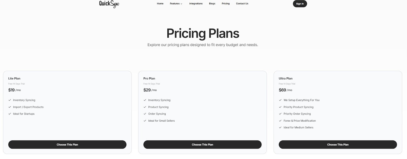 QuickSync vs Sellbrite QuickSync vs Sellbrite