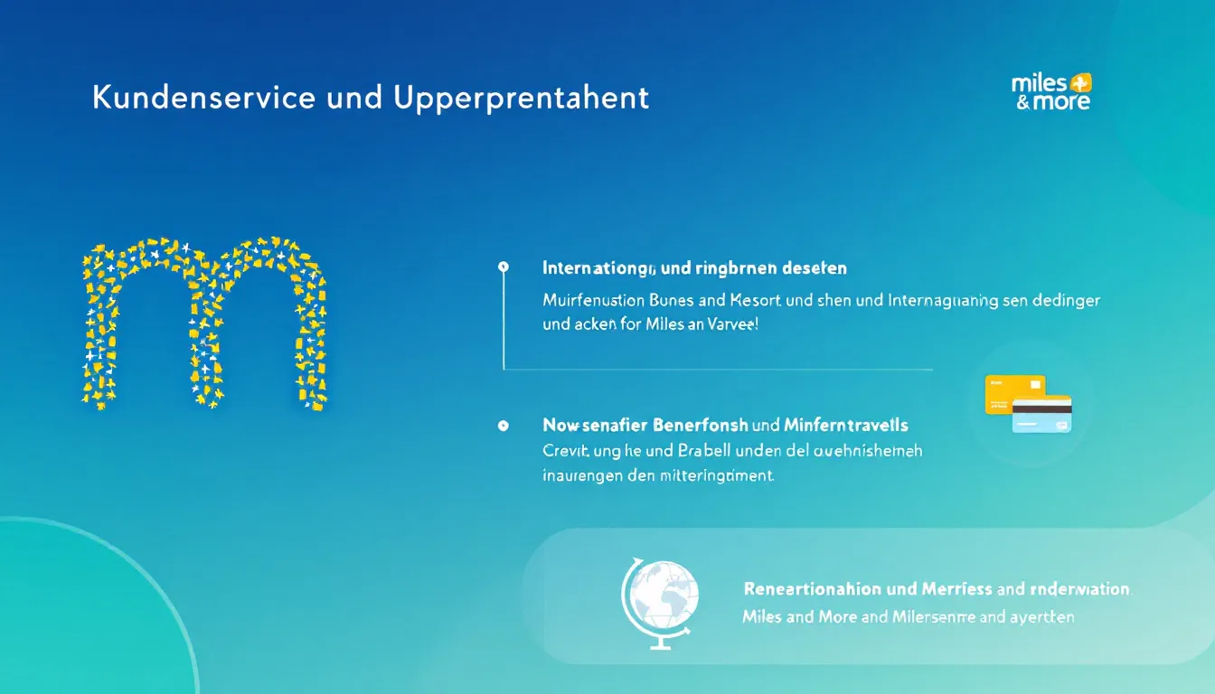 Kundenservice und Unterstützung für die Miles and More Kreditkarte.