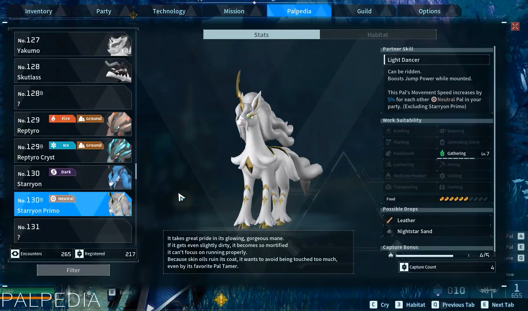 Starryon Primo palpedia