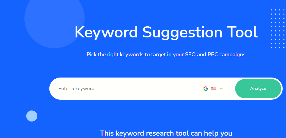 relevant keyword suggestions tool