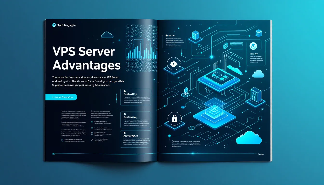 Zalety serwerów VPS przedstawione wizualnie.