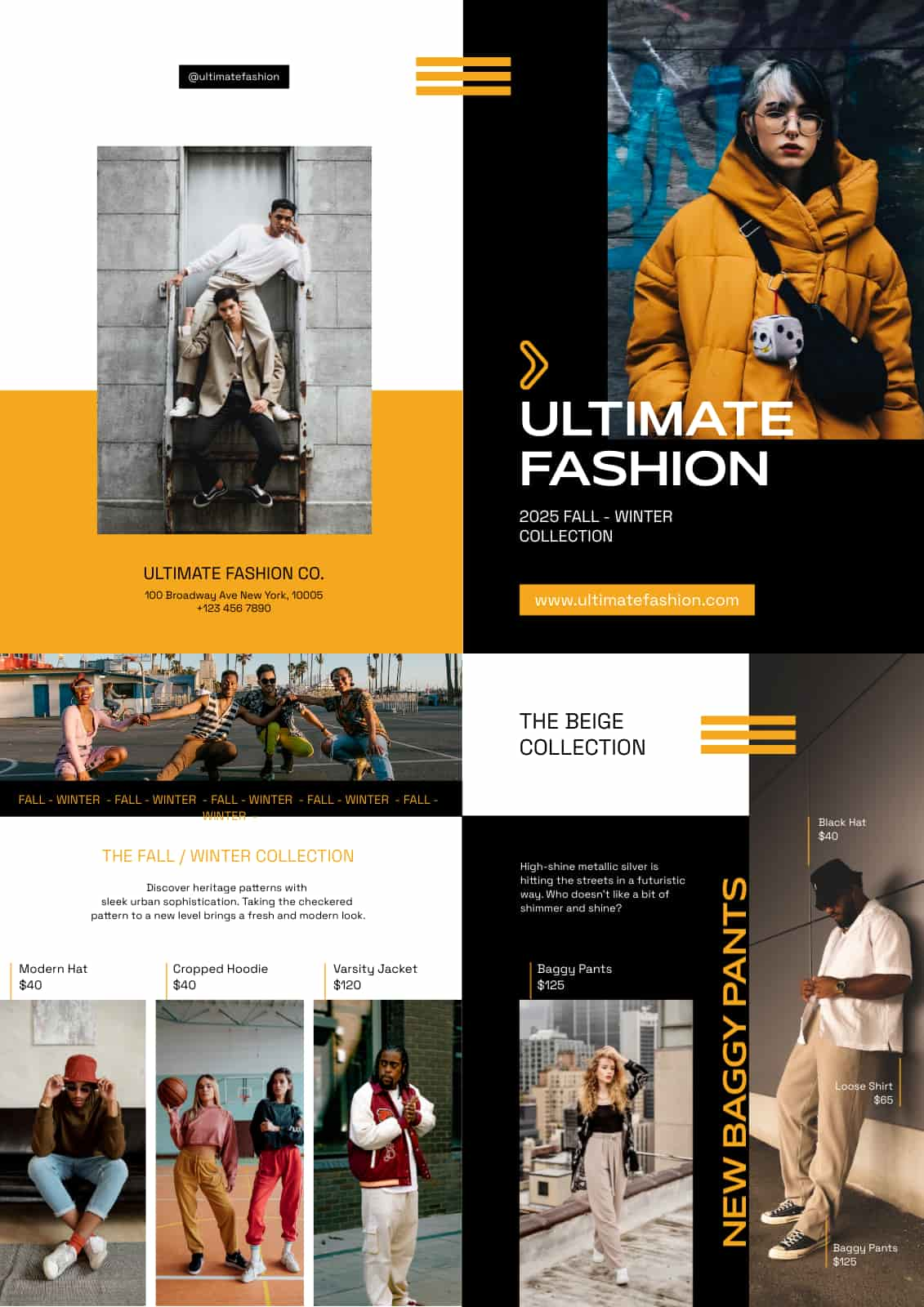 6 Fashion Customizable Clothing Catalog Templates PDF Free