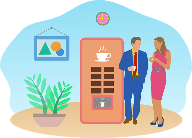 vending machine, office, coffee break