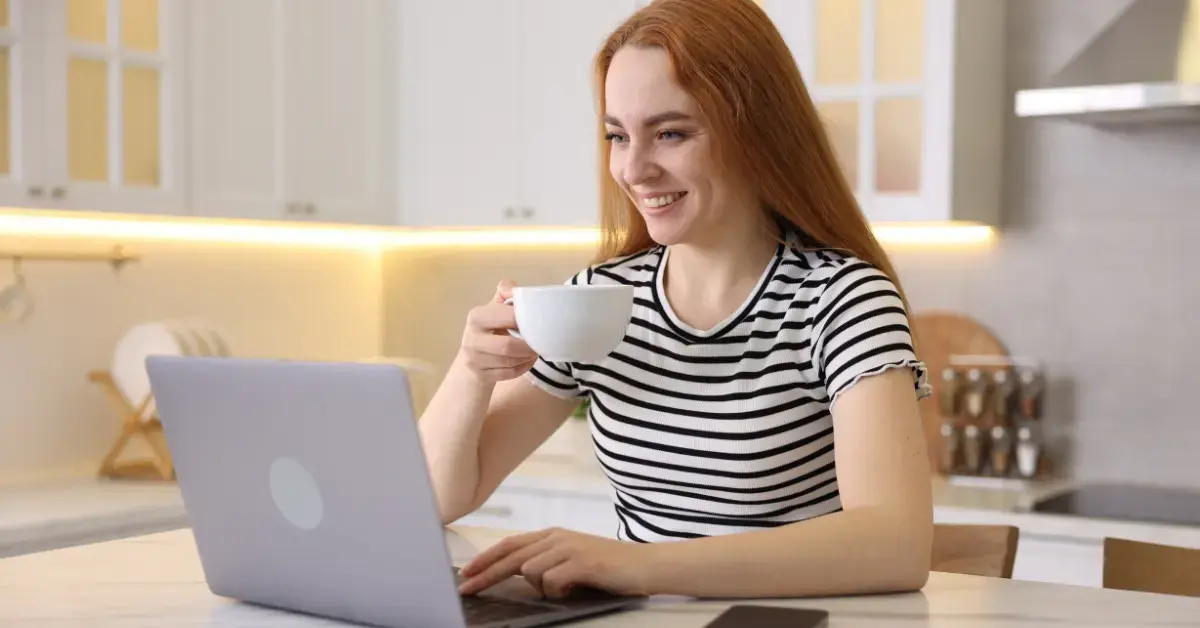 Woman managing her OnlyFans finances easily with the help of managed accounting services.