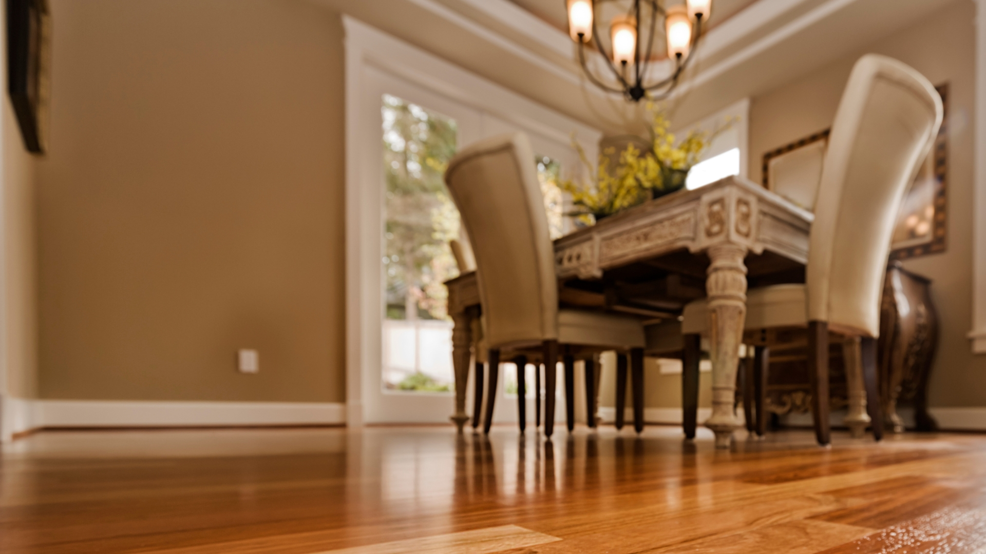 Dining Room With Hardwood Floors