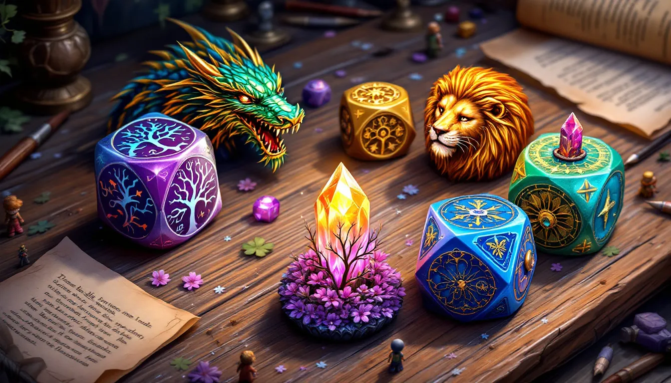 Specialty dice designed for unique gaming experiences.
