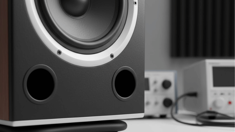 Silicone mounts protect delicate components such as loudspeaker boxes from microvibrations.