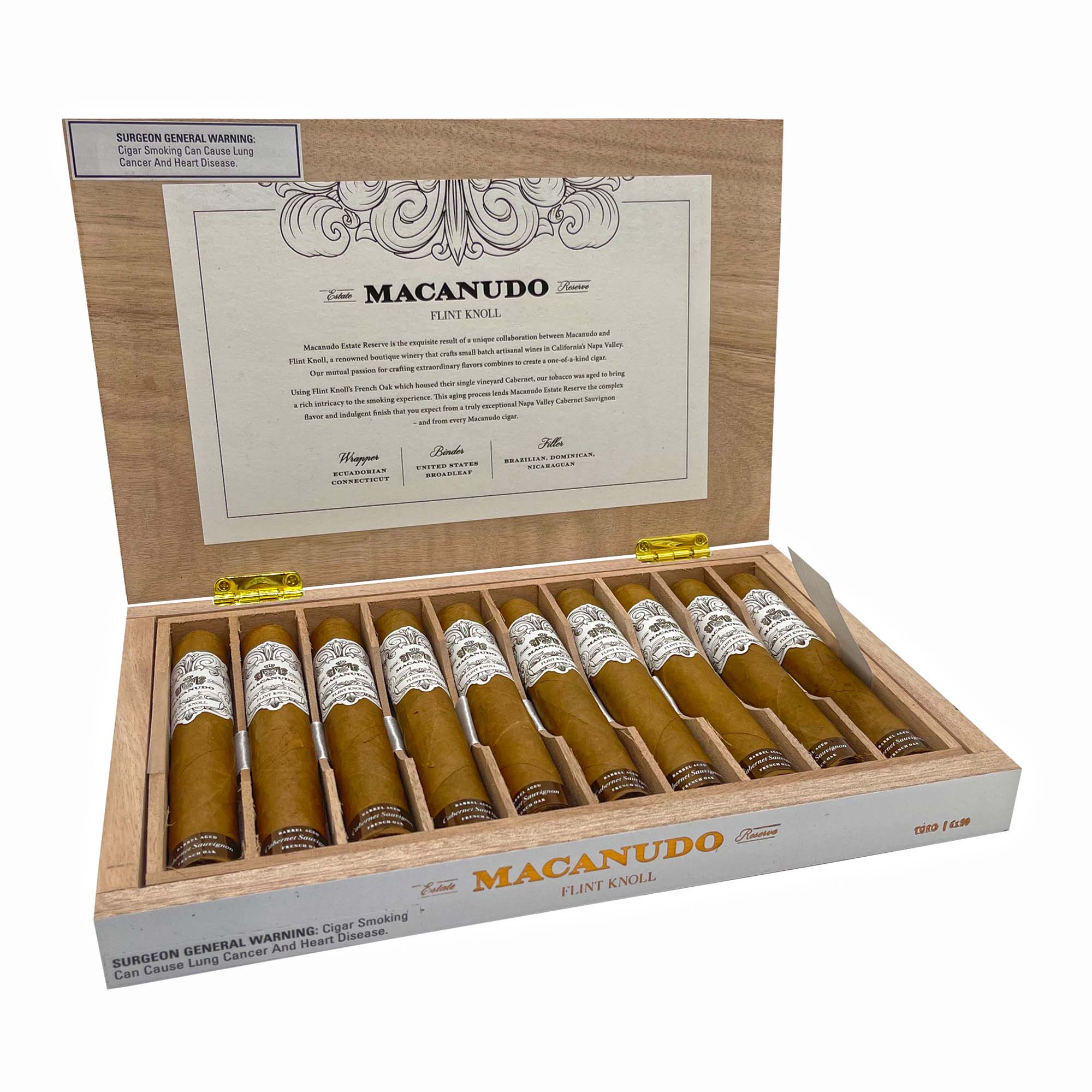 A box of Macanudo cigars, perfect for gifting to friends and family