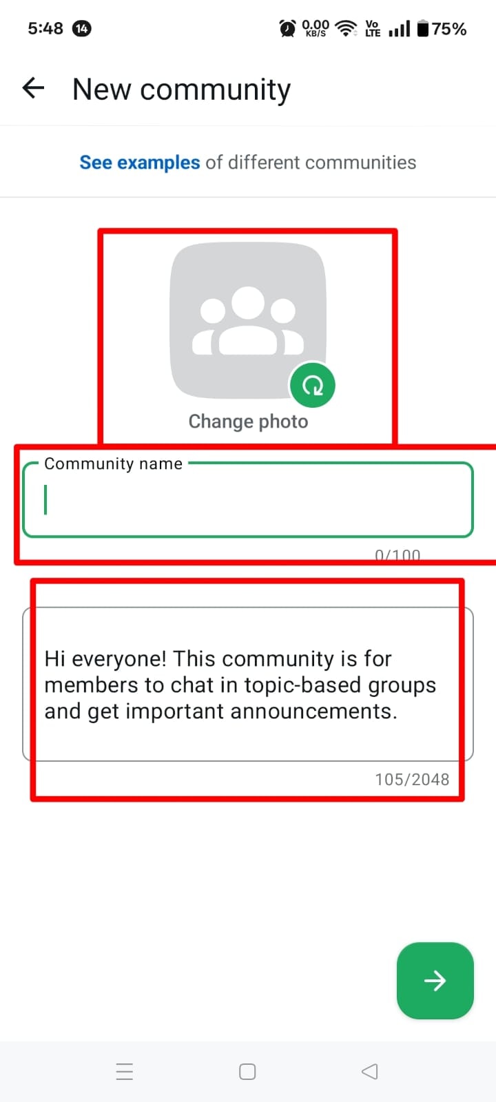 Step 3: Enter your community details