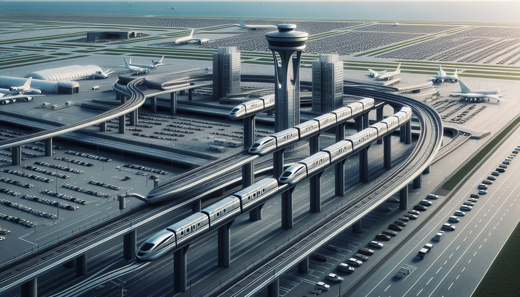 AirTrain system connecting JFK Airport terminals