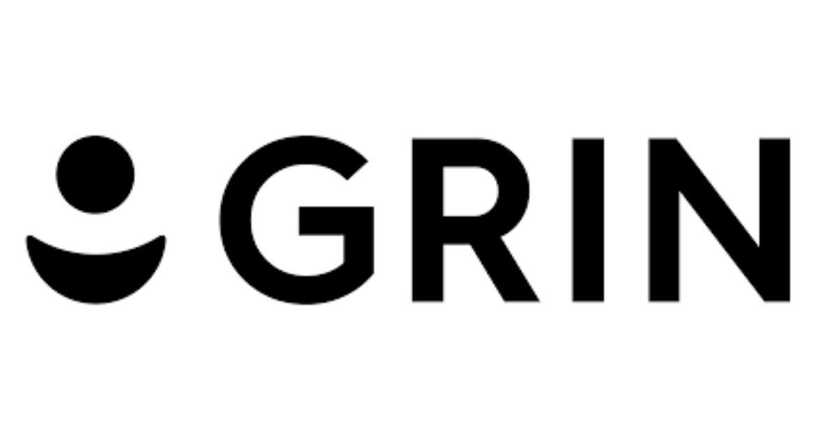 Logo of GRIN, featuring sleek and contemporary lettering