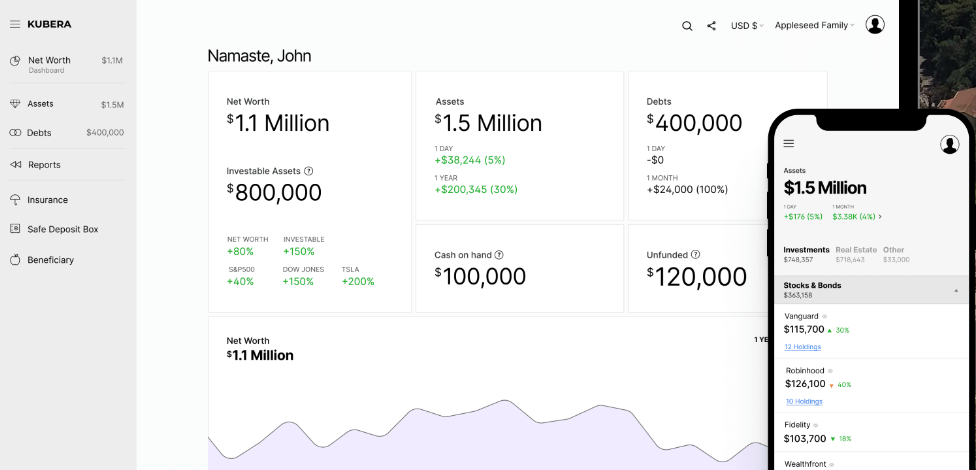 investment account on Kubera