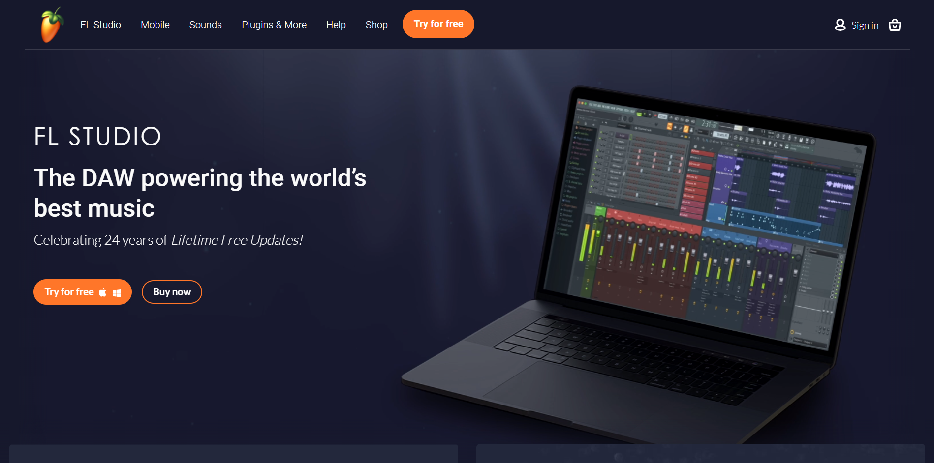 FL Studio main page