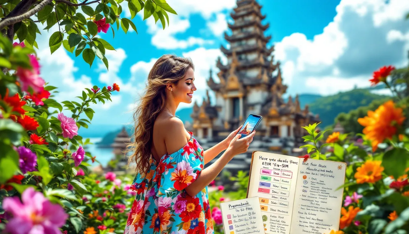 Choosing the right eSIM for Bali, focusing on user needs.