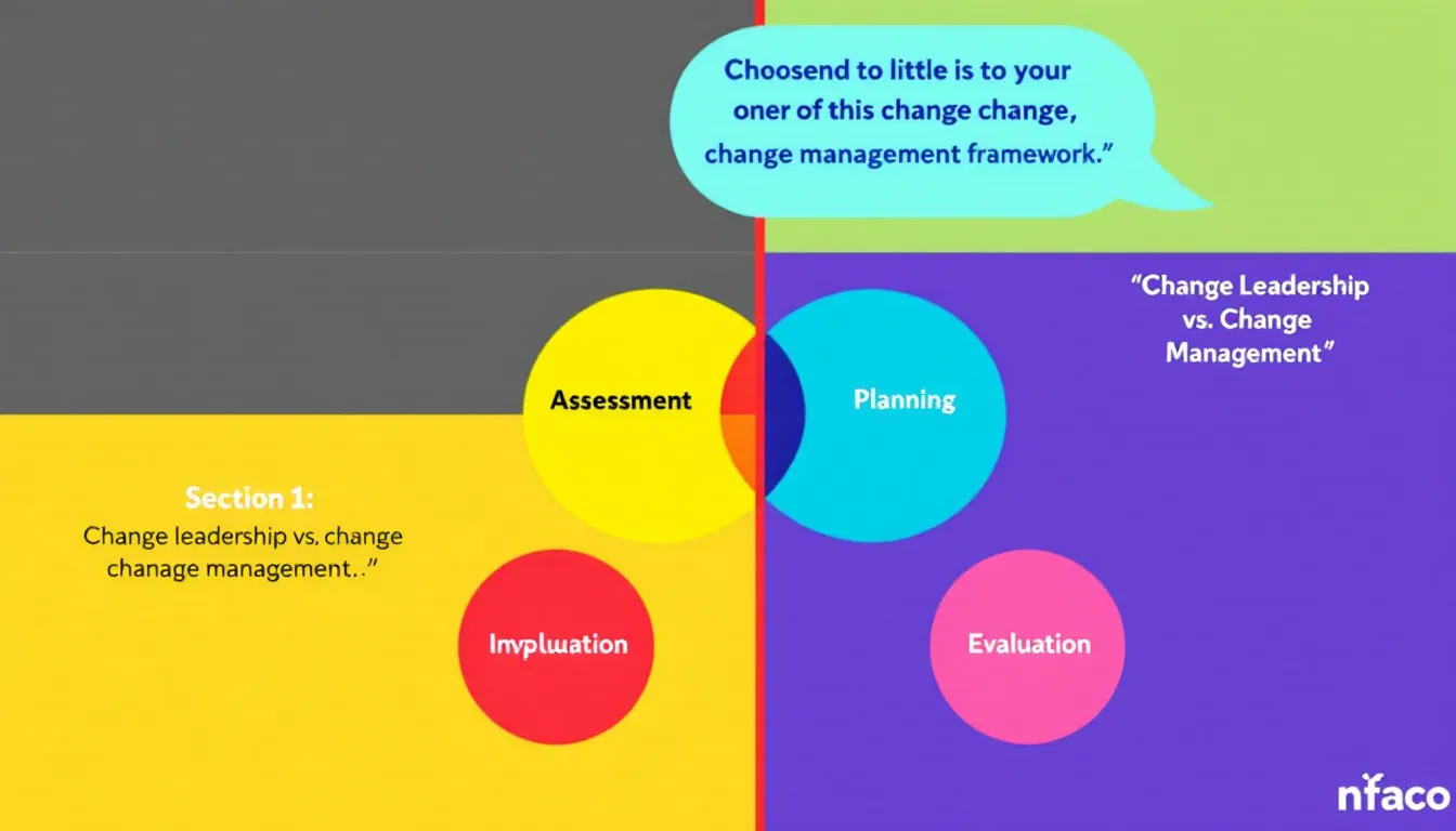 An effective change management plan being presented to a team.