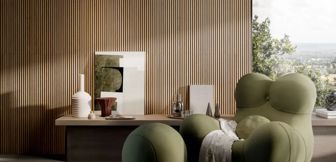 The Canne tiles by Rondine with their nature inspired colors and neutral shades lifts the feel and look of the entire space. 