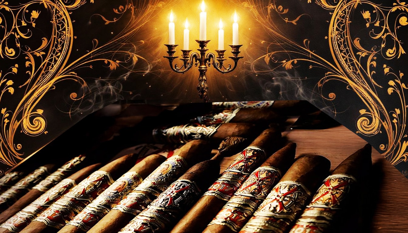 An exquisite display of Opus 22 cigars showcasing their craftsmanship.