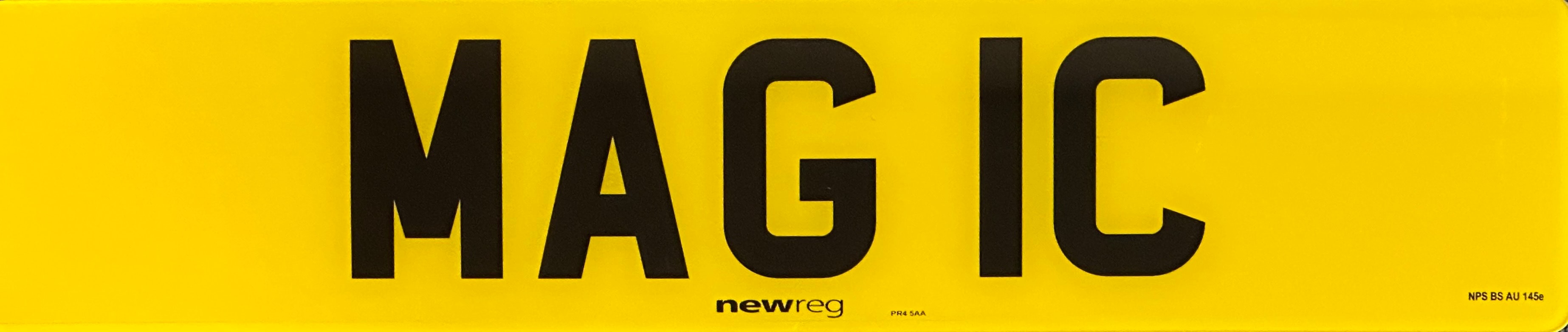 perfect personalised number plate example MAG 1C