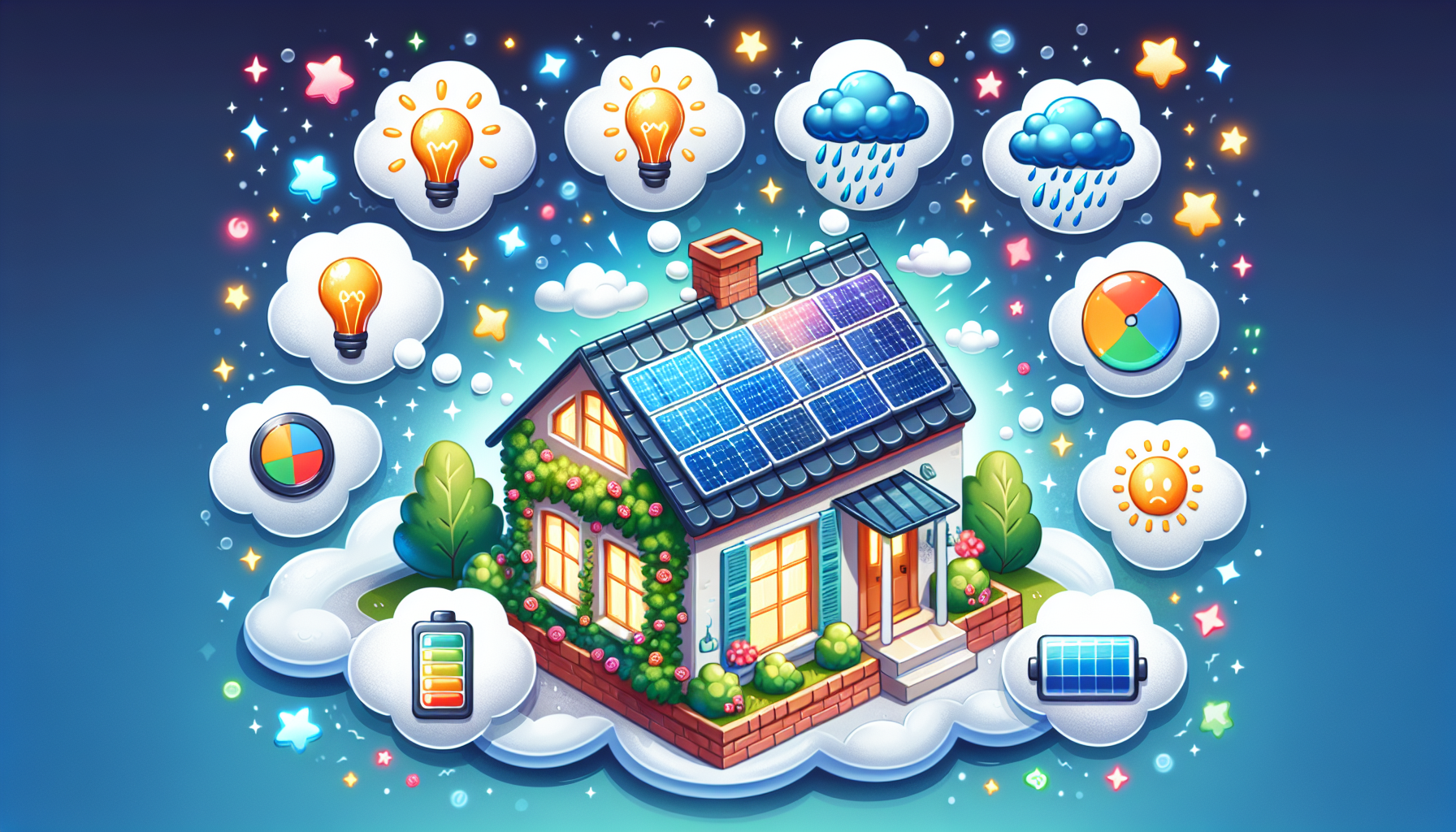 An illustration highlighting common reasons for remaining electric bills despite solar panel usage.