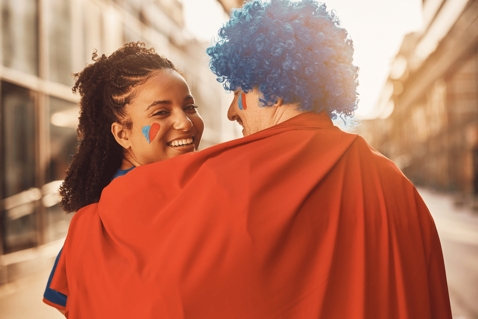 Couple in New York City celebrating triumphs over adult ADHD challenges in their marriage, showcasing strength and unity.