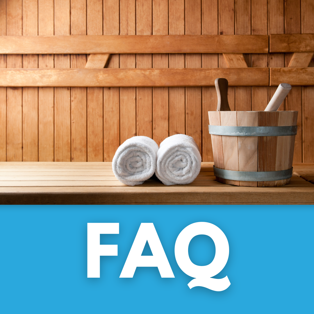 Types of outdoor saunas FAQ graphic.