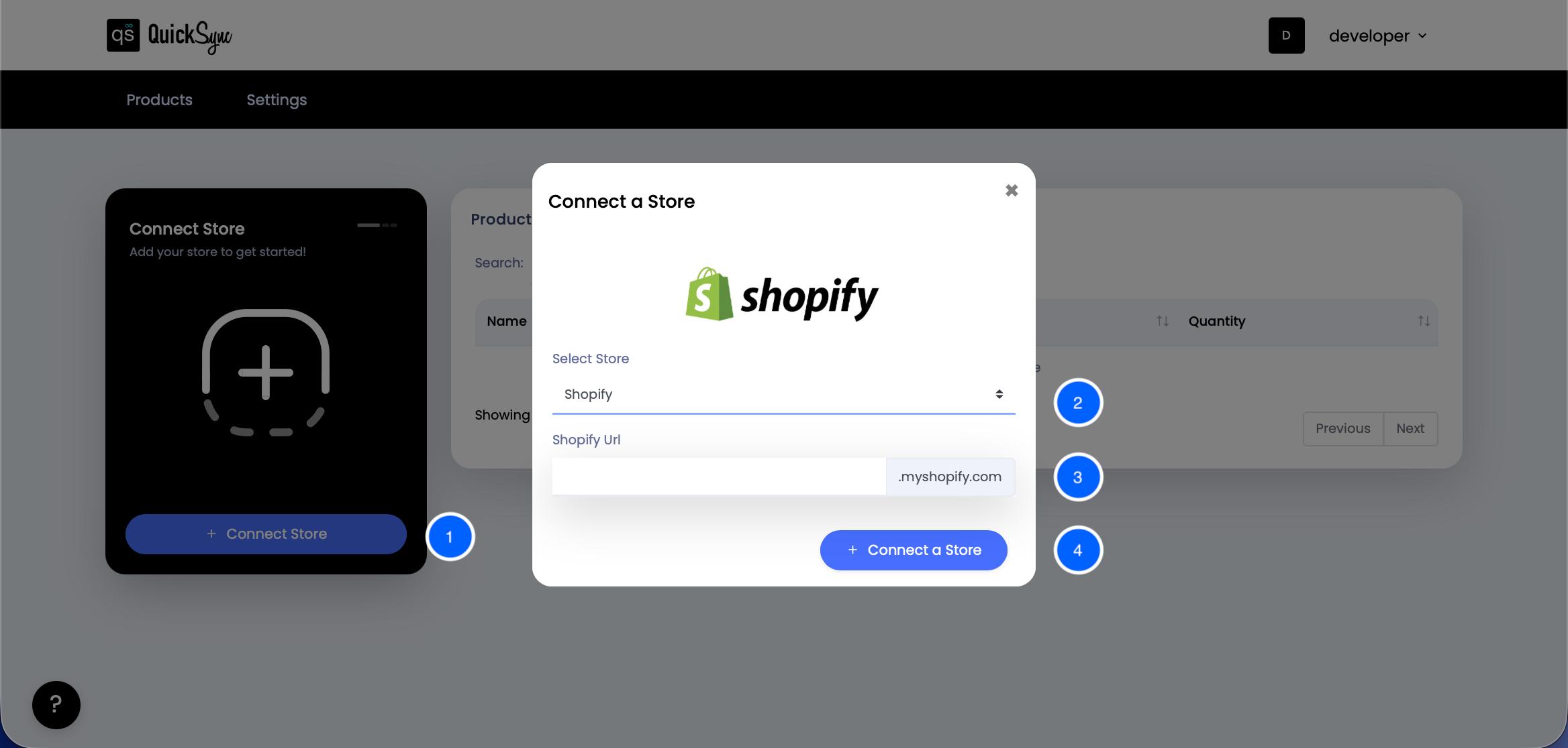 Connect Shopify