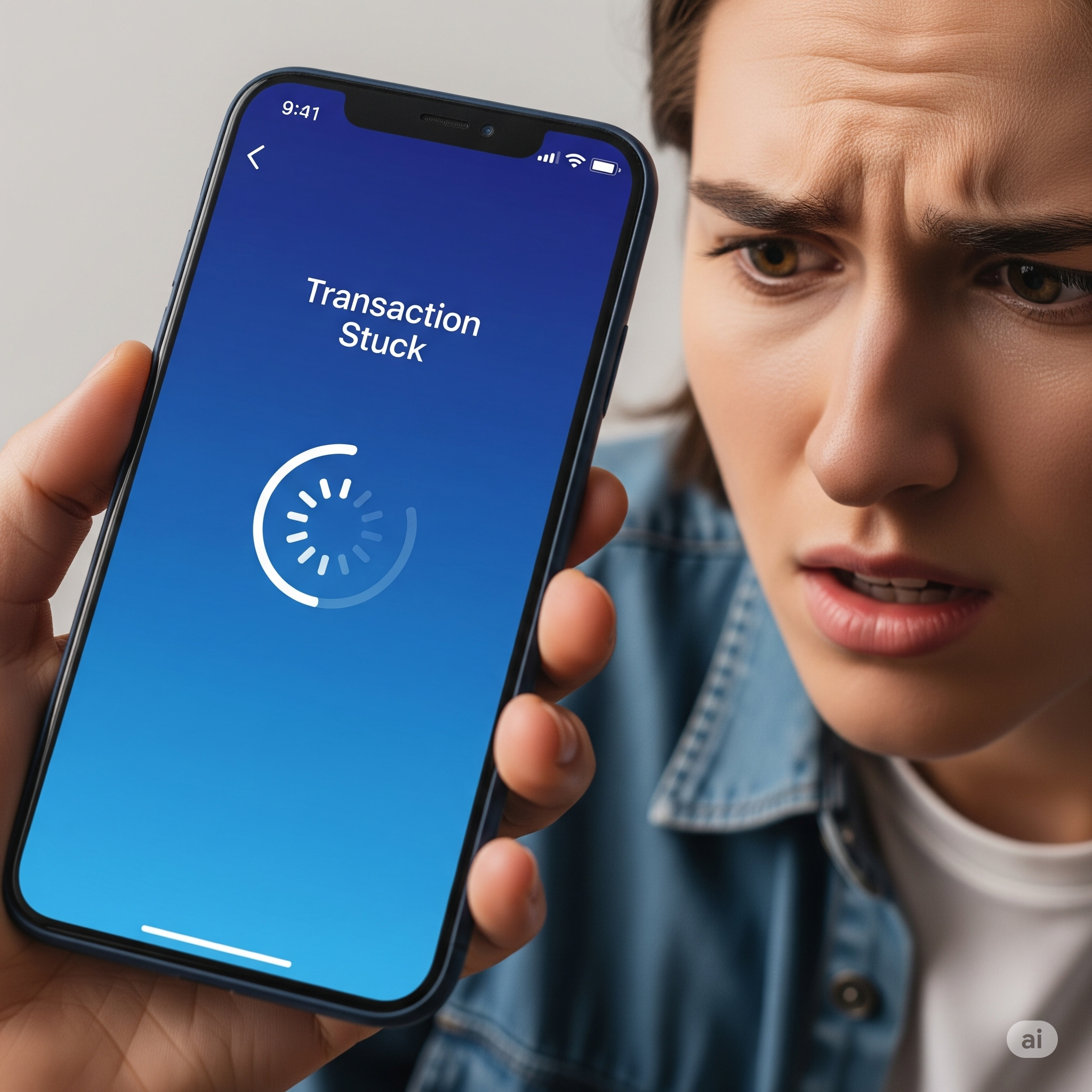 Transaction stuck