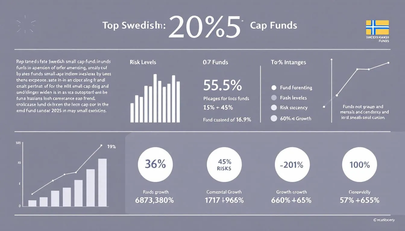 Exempel på bästa svenska småbolagsfonder för 2025.