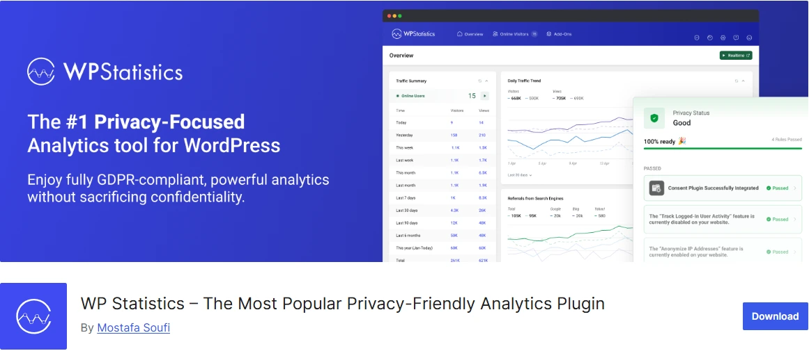 WP Statistics analytics plugin