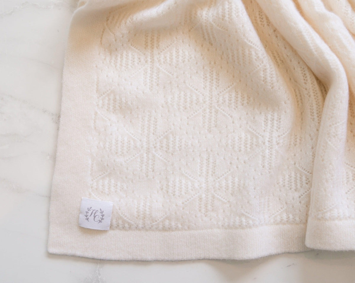 cashmere baby blankets in cream color