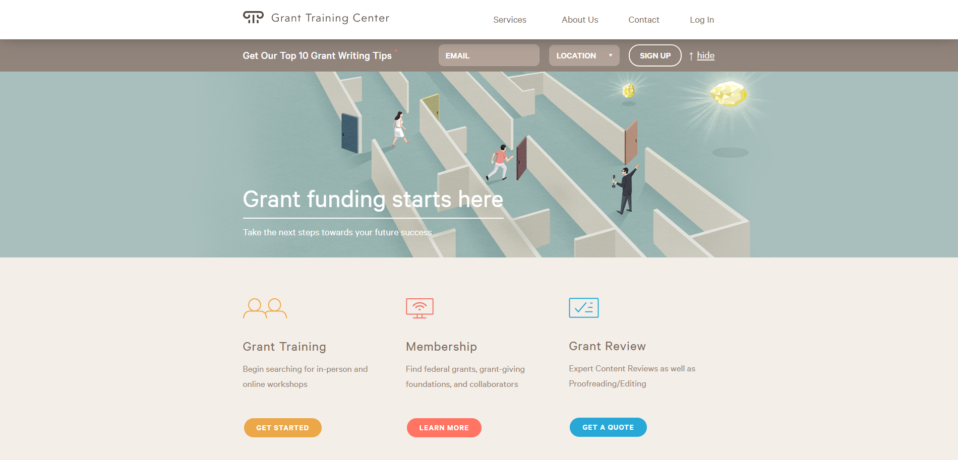 Grant Training Center - homepage