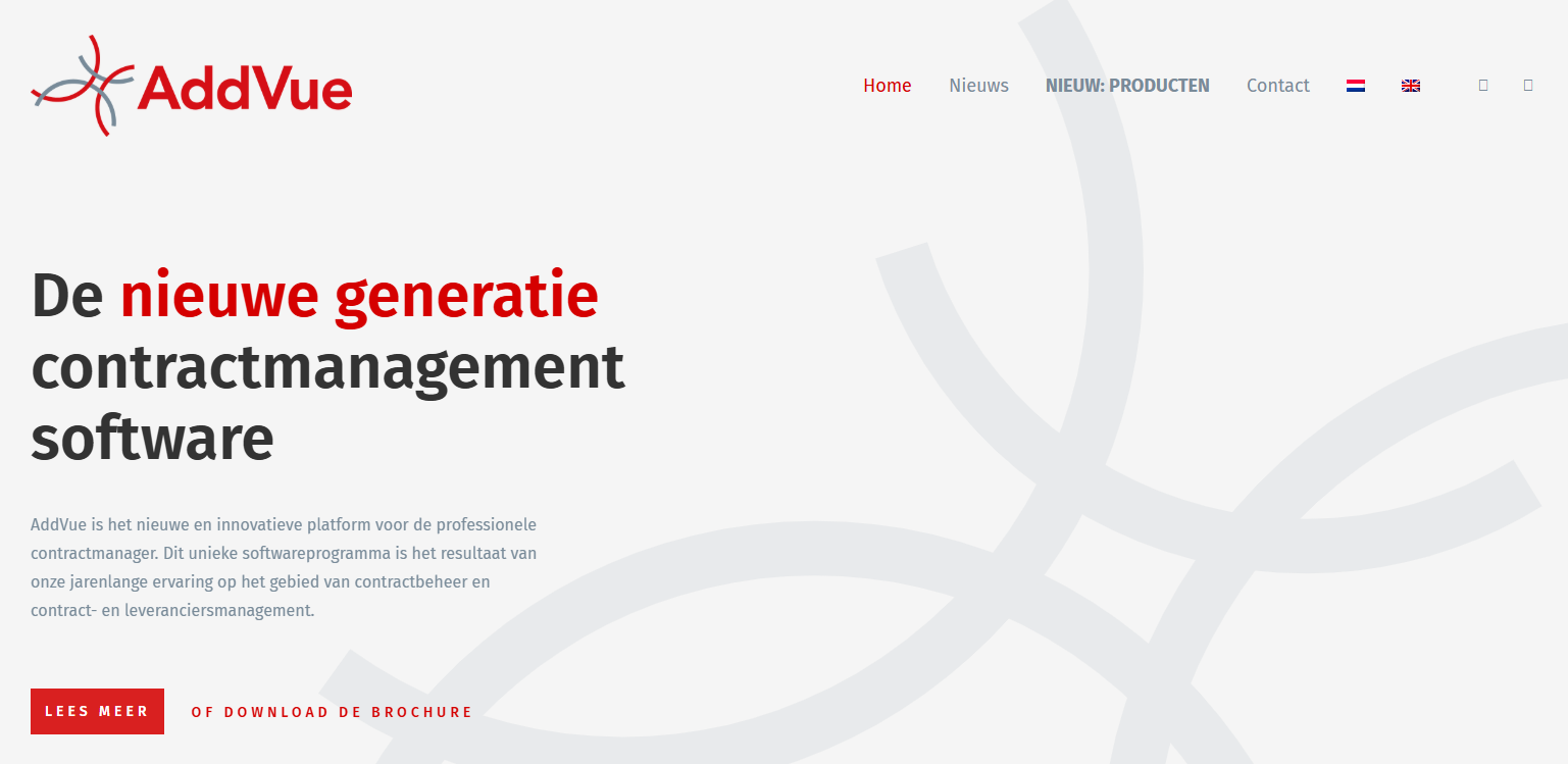 shot van de AddVue website