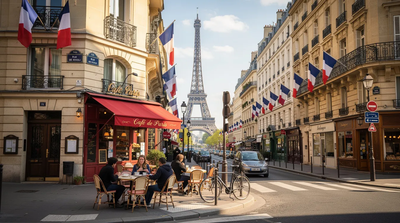 The image humorously highlights a mix-up between Spain and France, suggesting a need for clarity regarding Spanish nationality. It might feature symbols or landmarks associated with both countries, emphasizing the concept of dual citizenship in Spain and the importance of accurate representation of Spanish culture and identity.