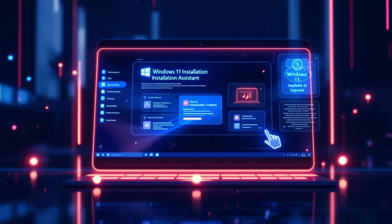 Using the Windows 11 Installation Assistant to upgrade.