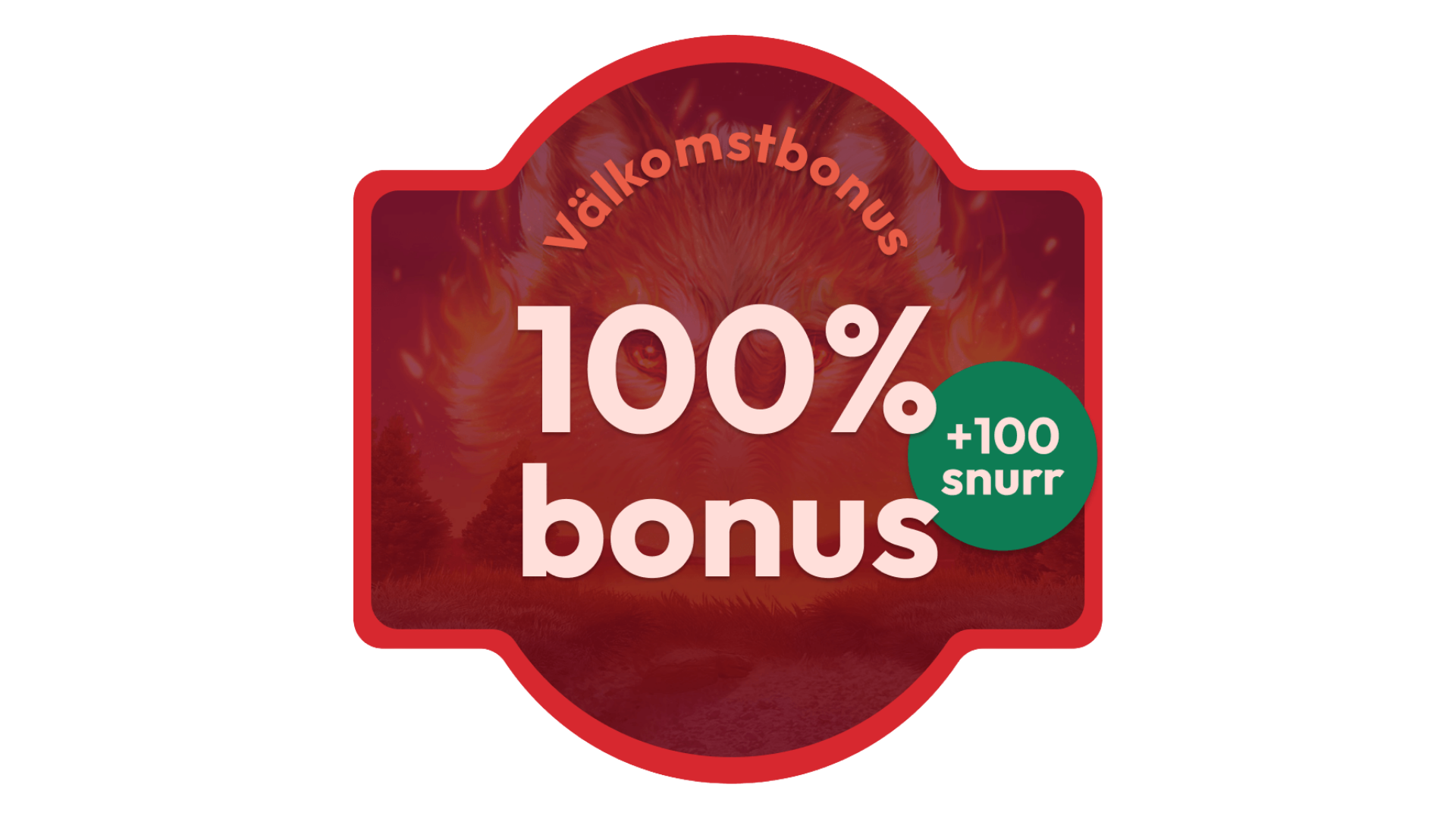 Casinostugans välkomstbonus med 100 % bonus och 100 gratissnurr.