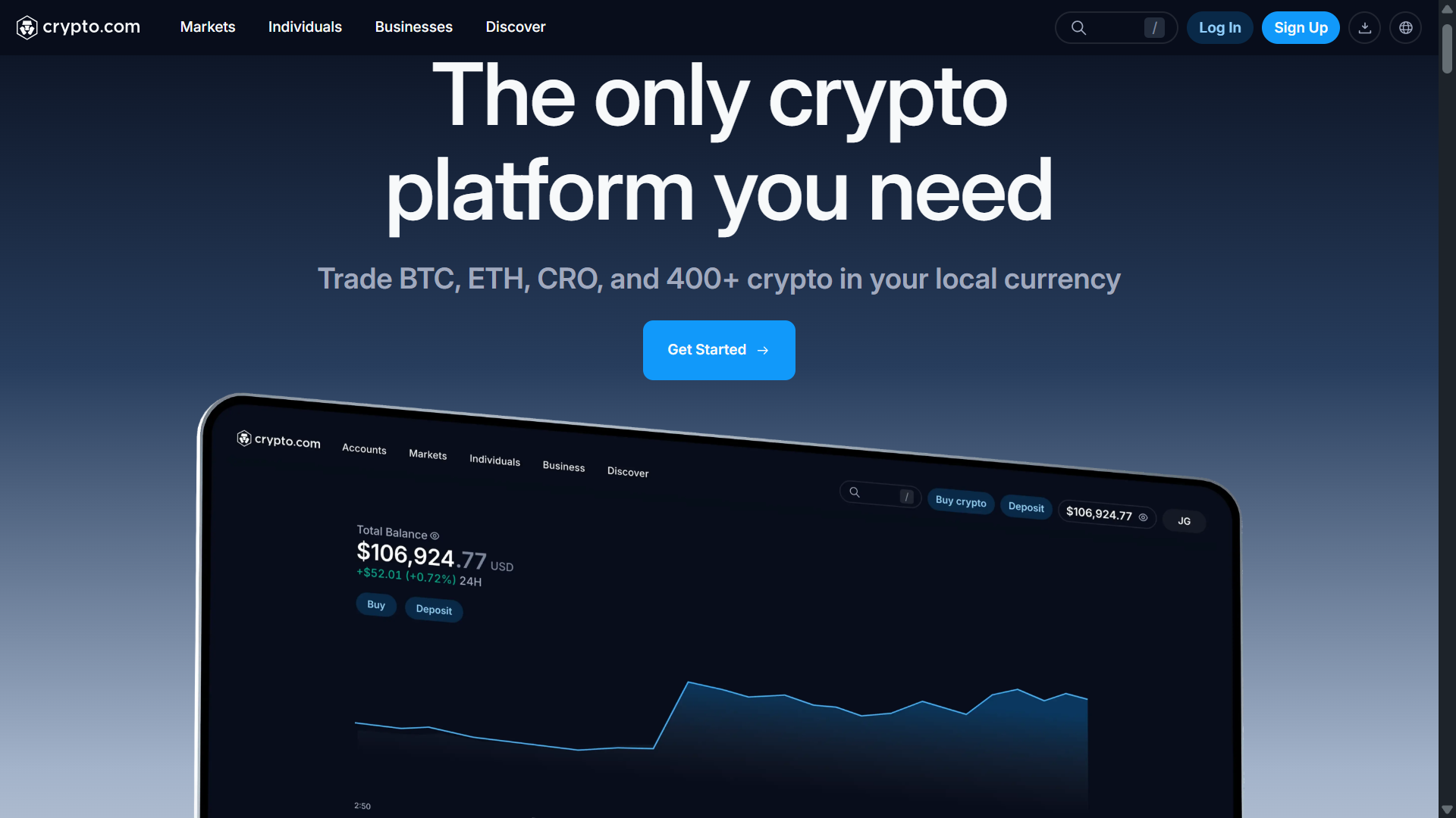 Crypto.com — Best for Mobile Users