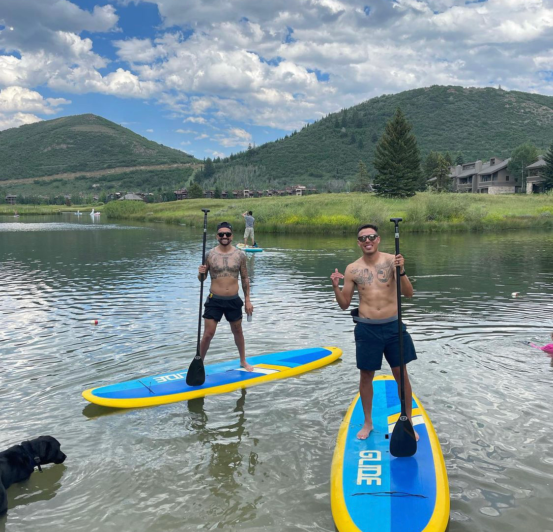 solid paddle boards and inflatable boards 