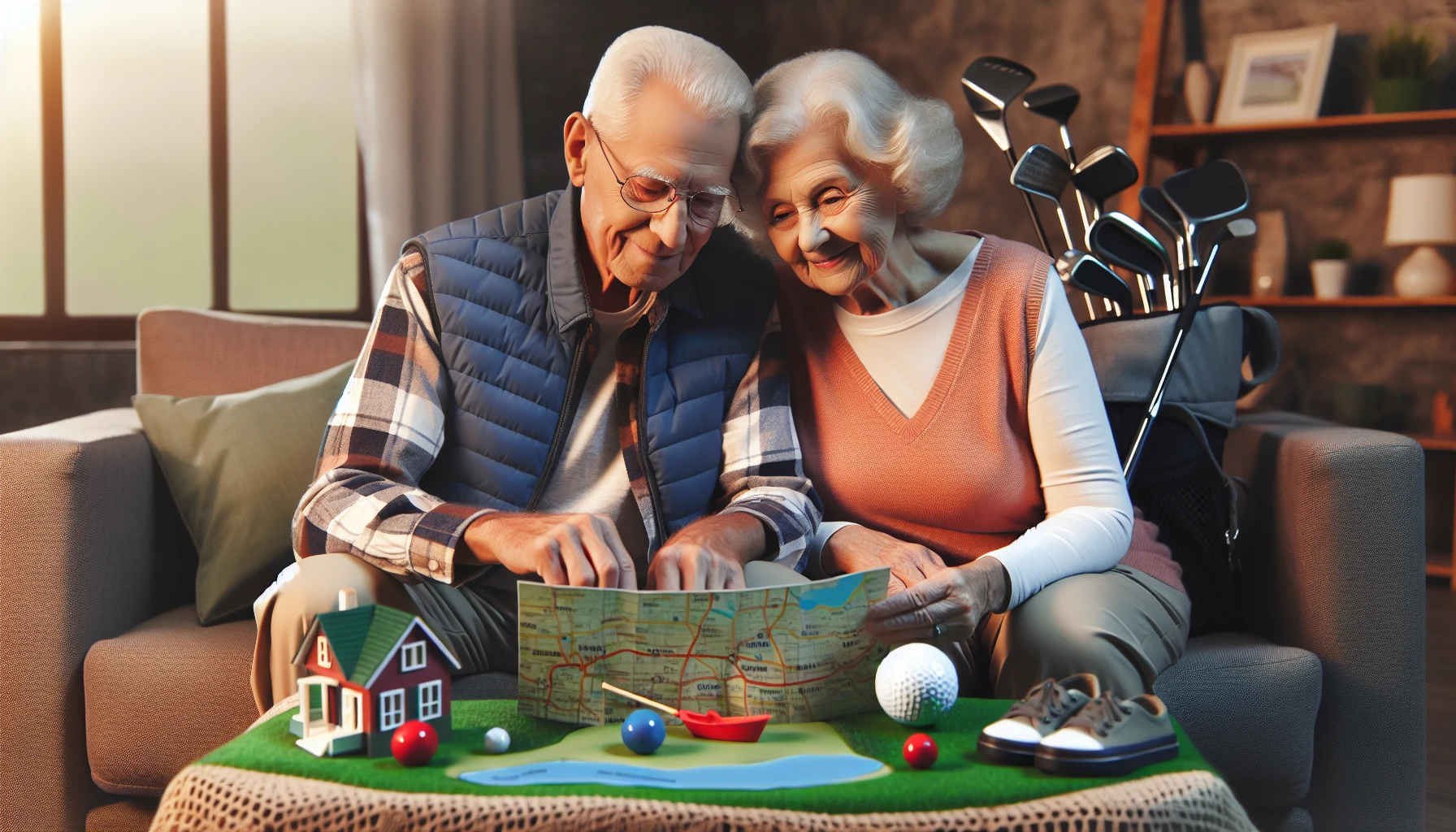 Senior couple planning their retirement