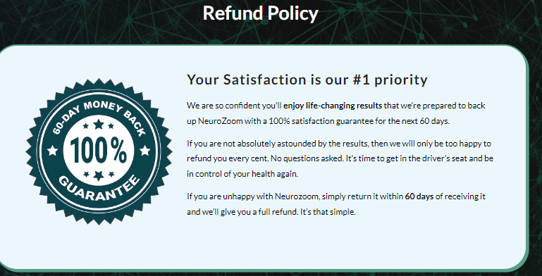 Satisfaction is our Priority or Else Refunded