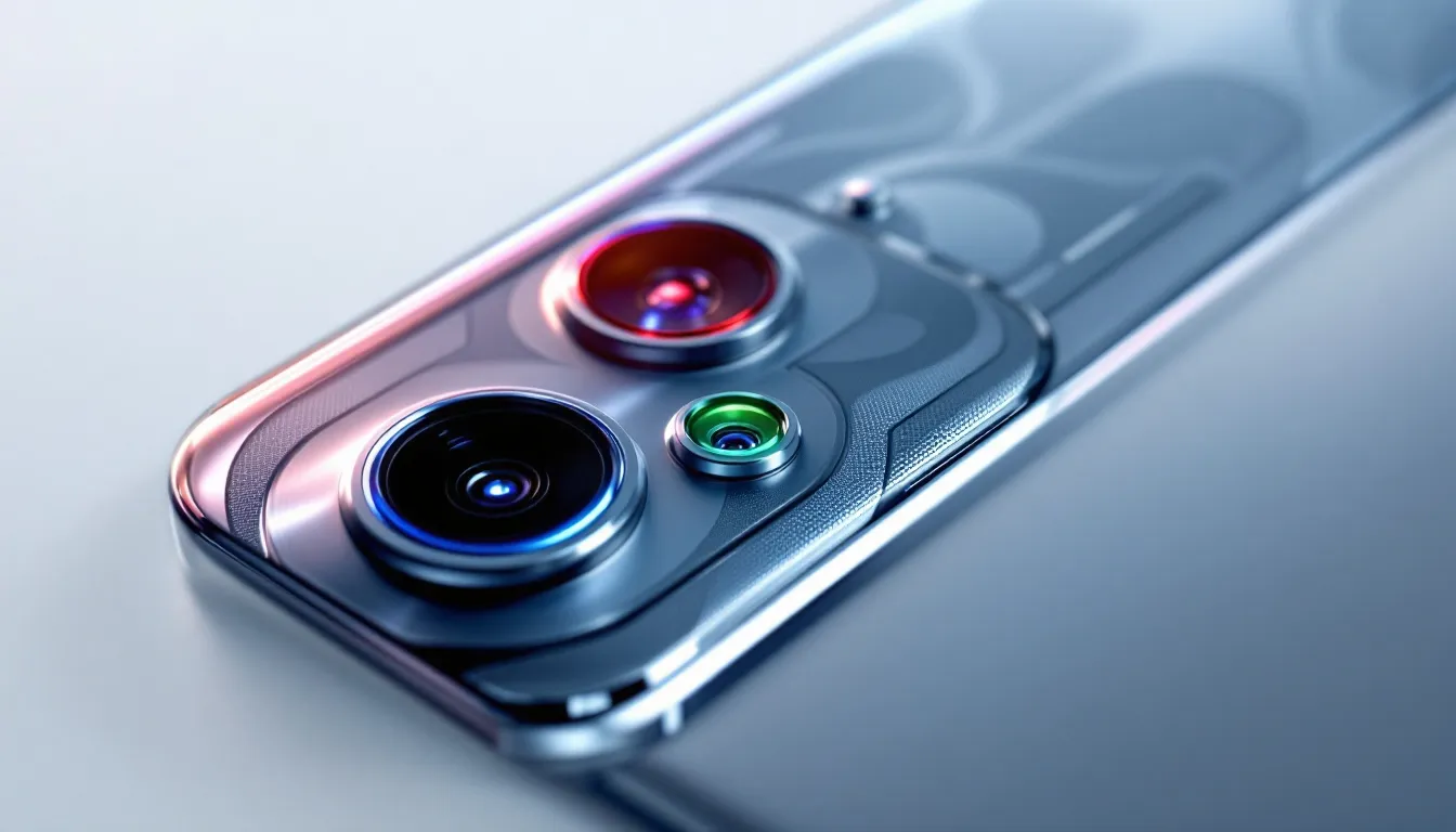 Die leistungsstarke Triple-Kamera eines Smartphones, ideal für Fotos.