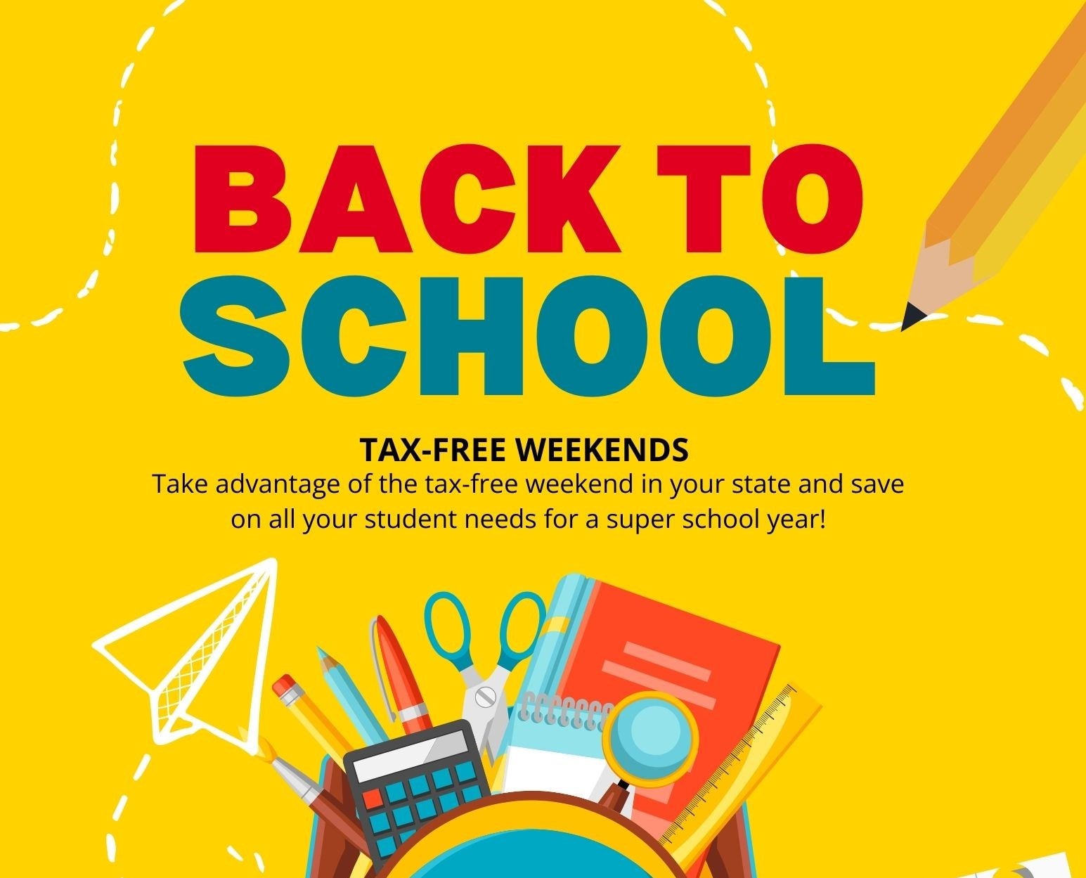 Tax-Free weekend flyer. 