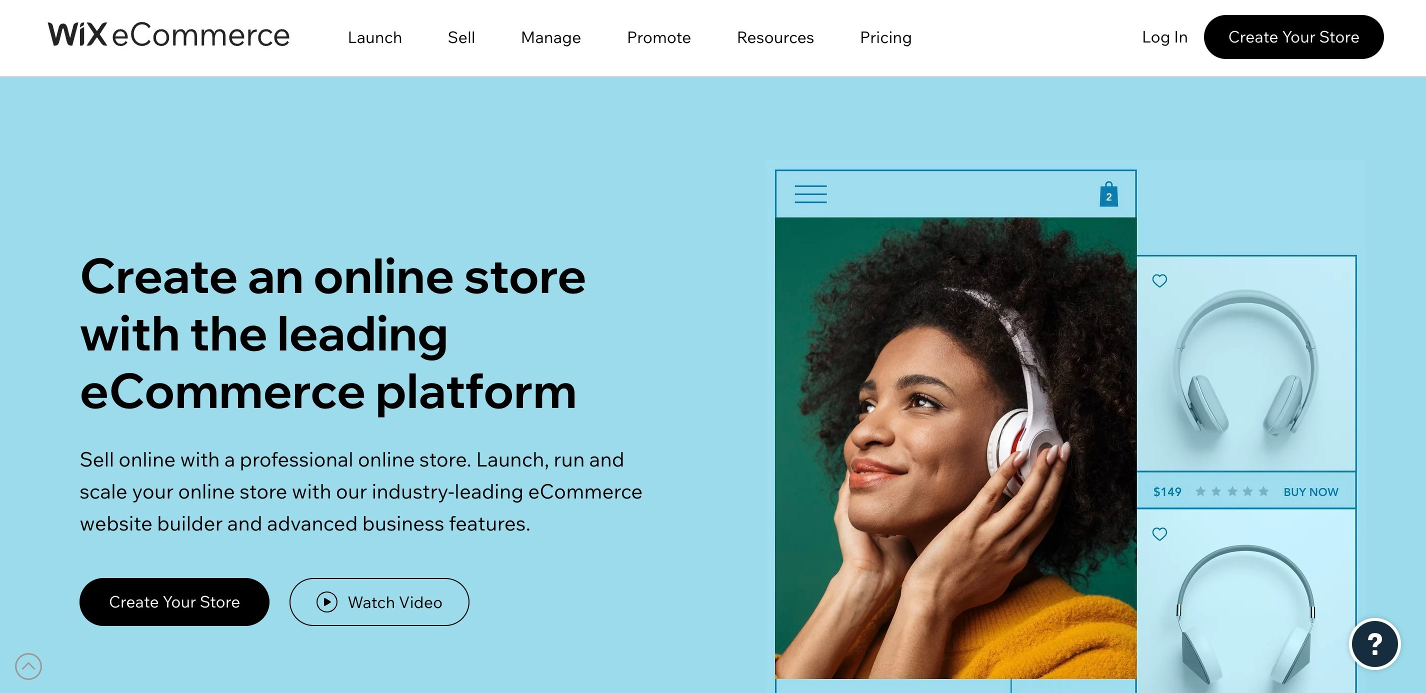 Wix - one of the best Shopify Alternatives
