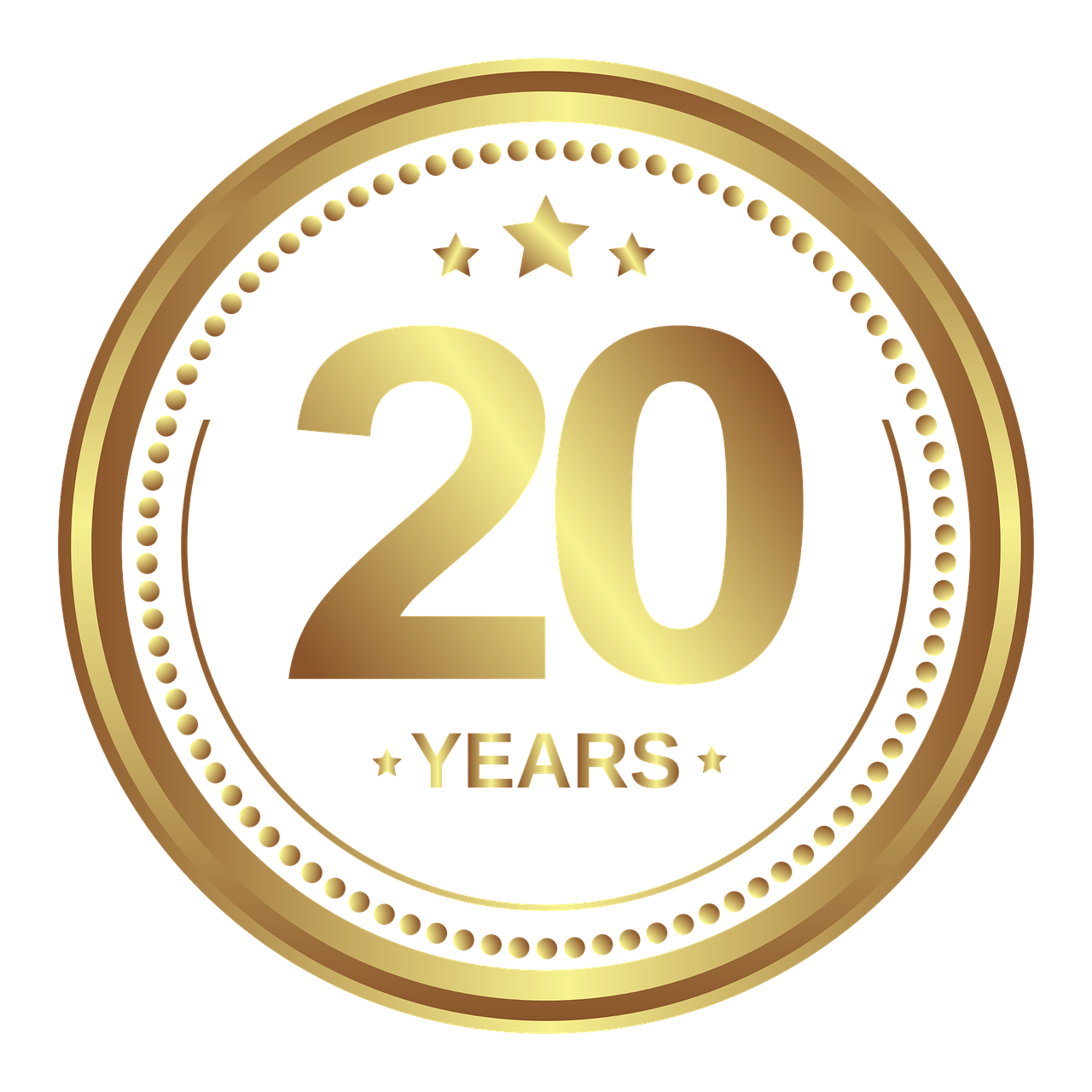 Logo showing 20-year guarantee