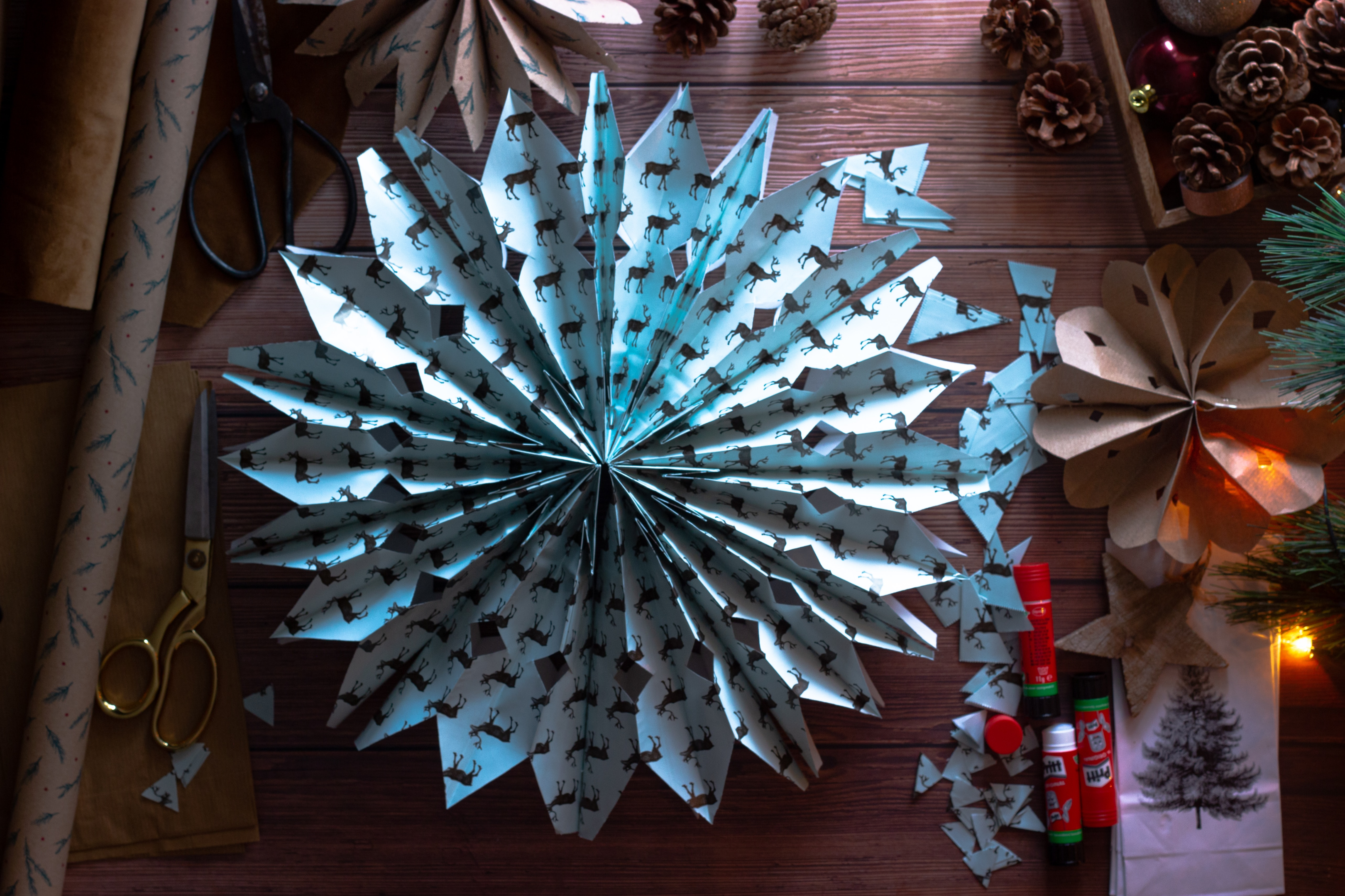 try your hand at some handmade Christmas decorations this year at home